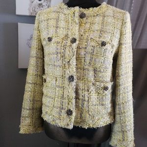 Old Navy Yellow Plaid Blazer